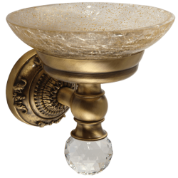 CRISTALIA Mыльница настенная, стекло/SWAROVSKI 