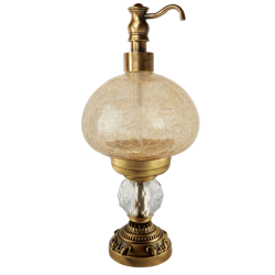 CRISTALIA Дозатор жидкого мыла настольный, стекло/SWAROVSKI 