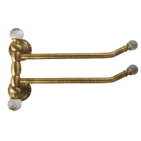 CRISTALIA Полотенцедержатель двойной поворотный L33 см, SWAROVSKI