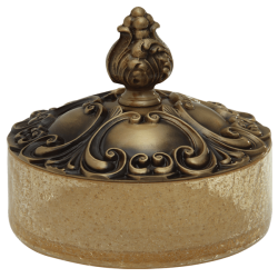 ELISABETTA Баночка низкая H5xD12 см. с крышкой, стекло 