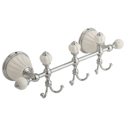 OLIVIA Планка с тремя крючками L30 см, керамика 