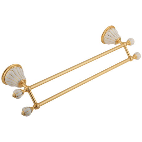 OLIVIA Полотенцедержатель двойной L50 см, керамика