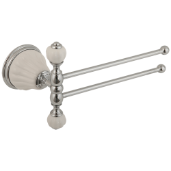 OLIVIA Полотенцедержатель двойной поворотный L20 cм, керамика 