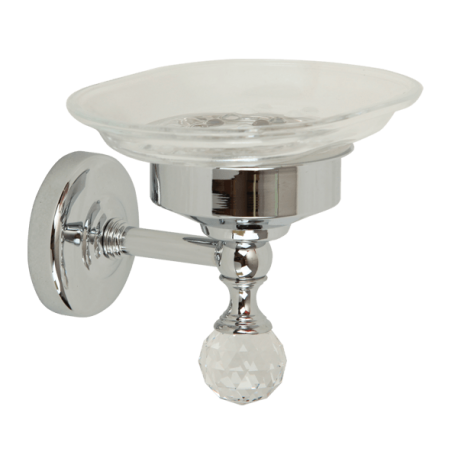 AMERIDA Mыльница настенная, стекло/SWAROVSKI