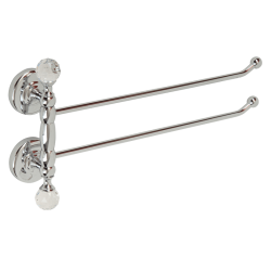 AMERIDA Полотенцедержатель двойной поворотный L37 см, SWAROVSKI 