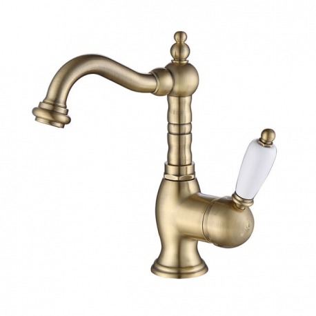 ADRIA–Uno смеситель для умывальника с донным клапаном бронза