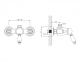 Смеситель FONTE для душевой кабины со штуцером 3/4",
