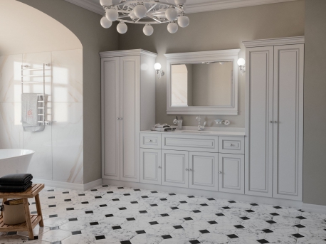 Комплект 30 BASIS фасад WALES отделка белая