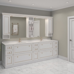 Комлект 59 BASIS фасад Albion сдвоенный отделка Белый 