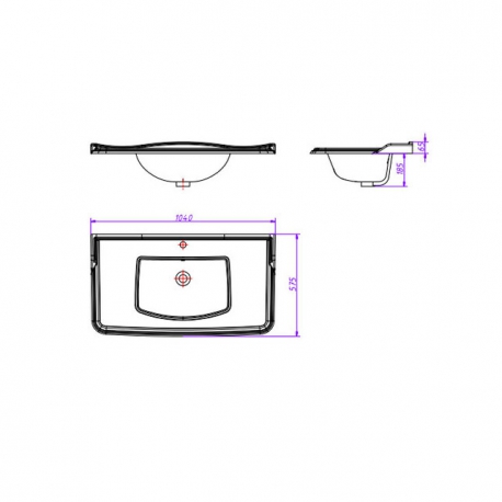 Раковина керамическая S1000