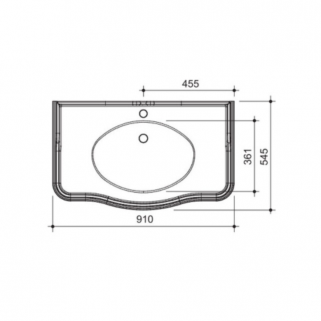 Раковина керамическая 439-8890