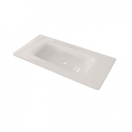 Раковина стеклокерамика 90