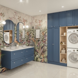 Комплект 41 BASIS фасад Albion отделка Синий 