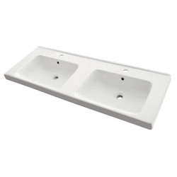 Раковина Гармония 125 двойная (фаянс) 