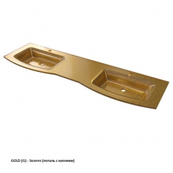  Раковина стеклянная поталь INTEGRA 170