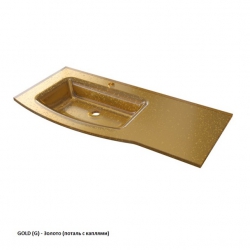  Раковина стеклянная поталь INTEGRA L 100