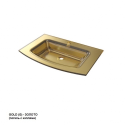  Раковина стеклянная поталь LEGATO 70