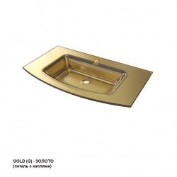  Раковина стеклянная поталь LEGATO 80