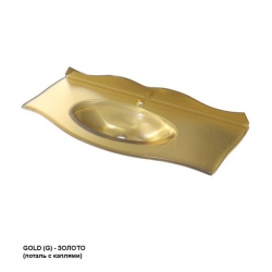  Раковина стеклянная поталь BOURGET 100