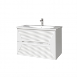 Комплект Модо Терца Тумба 80 с раковиной и пенал 