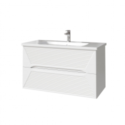 Комплект Модо Терза 100см с раковиной и пеналом 