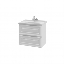 Комплект Понца тумба 70см с раковиной зеркалом и пеналом 