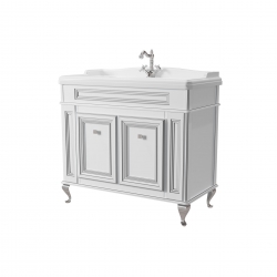 Комплект ФРЕСКО Тумба 100см раковина зеркало пенал 