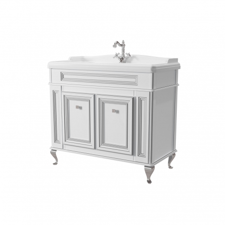 Комплект ФРЕСКО Тумба 100см раковина зеркало пенал