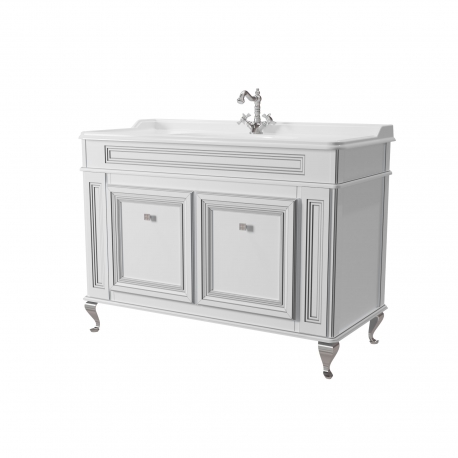 Комплект ФРЕСКО Тумба 120 с раковиной SN-1200 зеркалом и пеналом