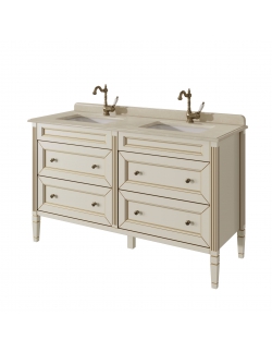 ALBION promo тумба 140 двойная (4 ящика) со столешницей 