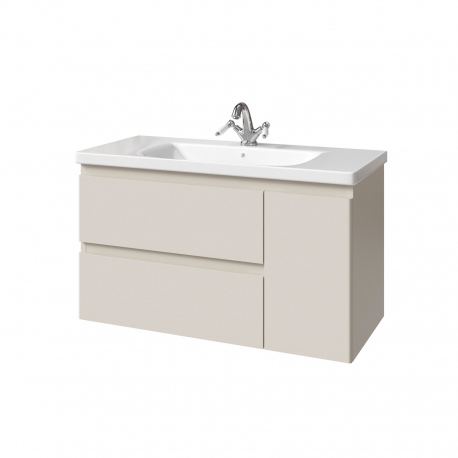 FORTE 100 тумба с 2 ящиками и дверью справа