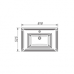 раковина керамическая UV-80 