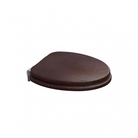 Сиденье для унитаза Armonia с механизмом плавного закрывания, морилка