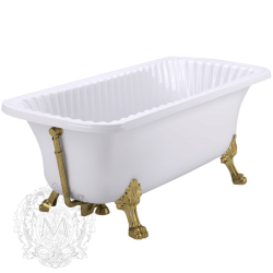 OLIVIA Ванна 174x83хH66 см. белая, на лапах "LEONE" LUX 