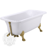 OLIVIA Ванна 174x83хH66 см. белая, на лапах "LEONE" LUX