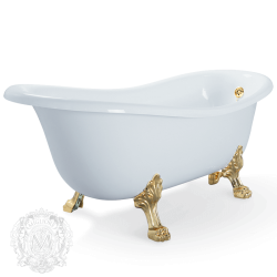 Ванна MIGLIORE BELLA на лапах "LEONE" LUX, белая 